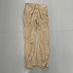 Vintage 40s Glen-More Beige Pattern Rayon Pants 29x29